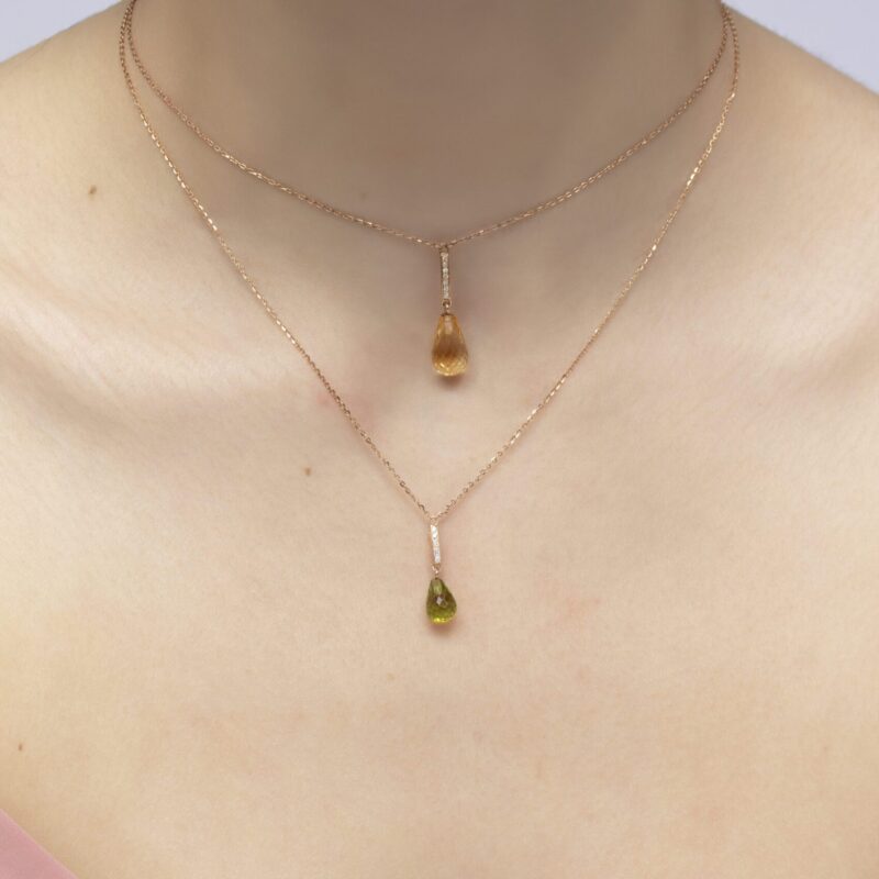 Daily Dazzle Diamond Necklace with Precious Color - Image 3