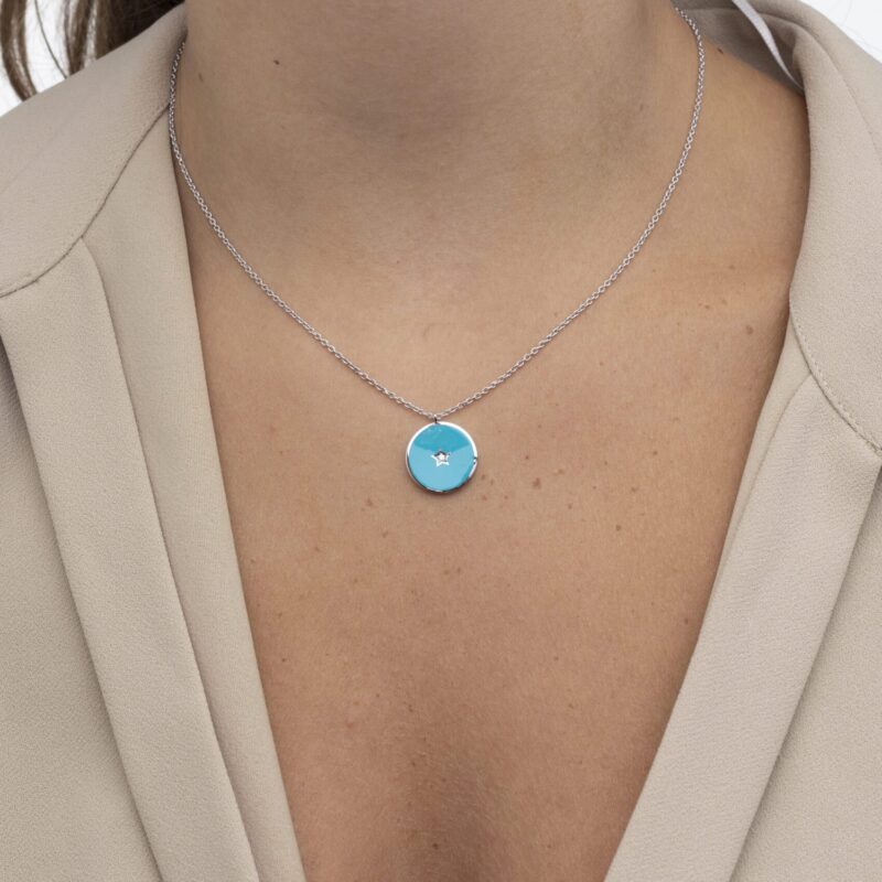 Daily Dazzle Diamond Necklace with enamel - Image 2