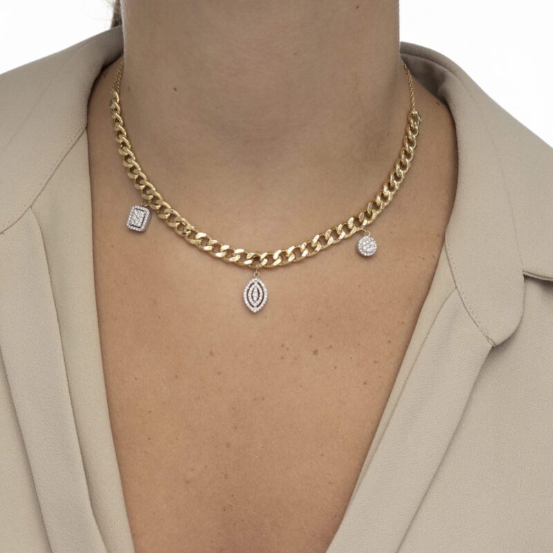 Chain Diamond Necklace - Image 2