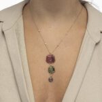 Tarboush Diamond Necklace with Diamond & Precious Stones - Image 3
