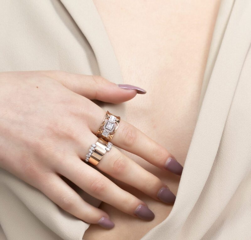Daily Dazzle Diamond Ring with Baguette and Fancy Diamond - Image 2