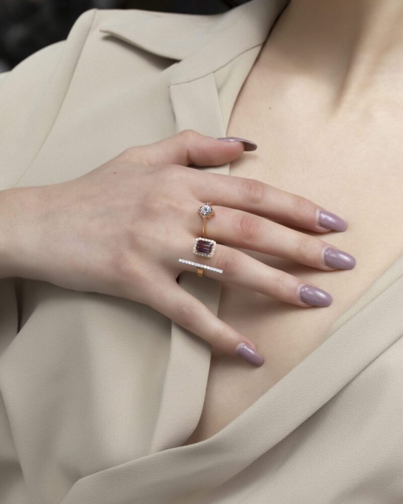 Daily Dazzle Ring with Fancy Diamond - Image 2