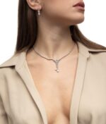 Classic Diamond Necklace with Marquise - Image 2