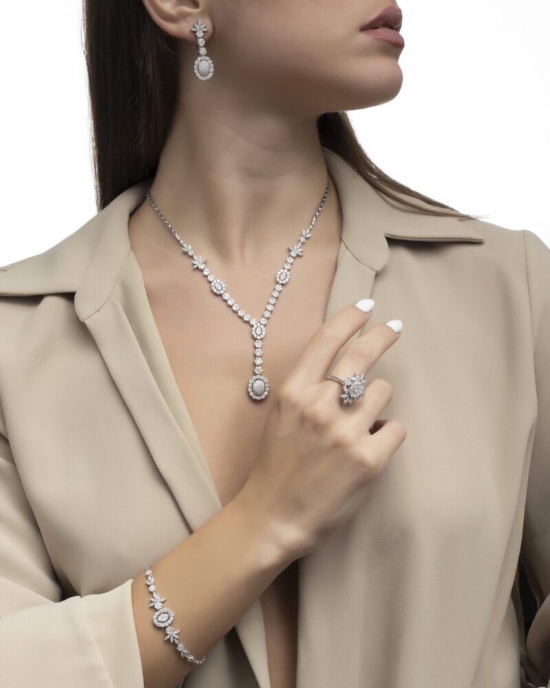 Bridal Diamond Necklace - Image 3