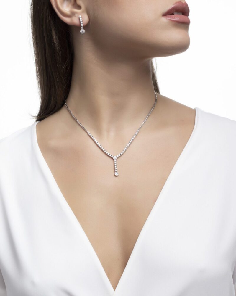 Bridal Diamond Necklace - Image 2