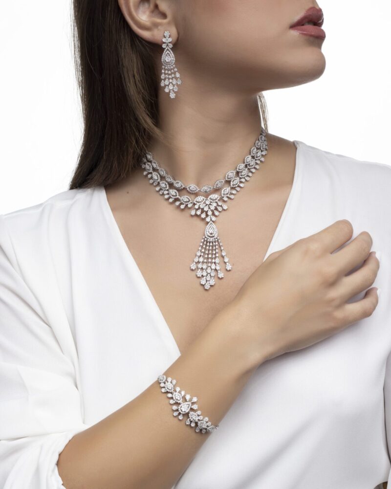 Bridal Diamond Necklace - Image 2