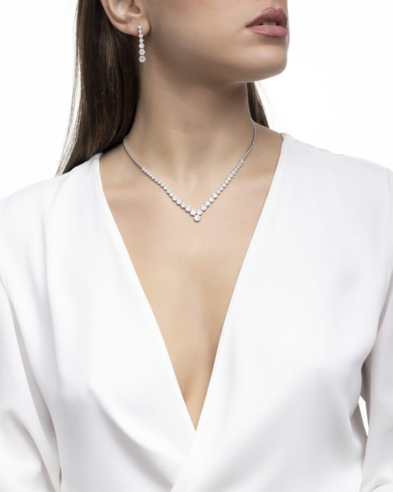 Bridal Diamond Necklace - Image 2