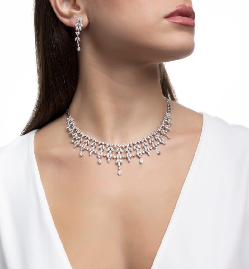 Bridal Diamond Earrings - Image 2