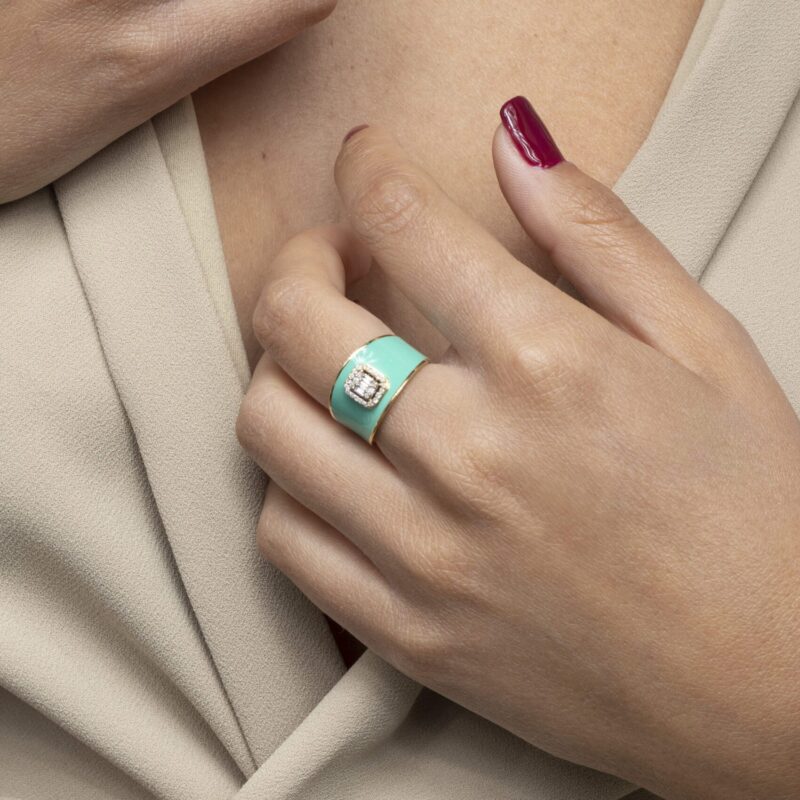 Daily Dazzle Diamond Ring with Baguette Diamond - Image 2