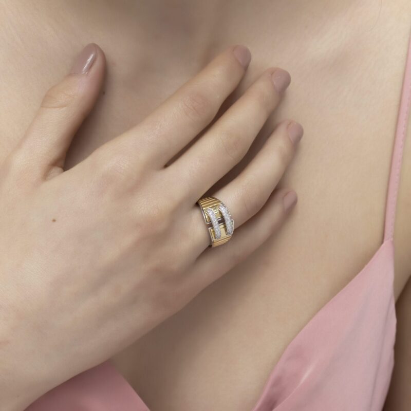 Daily Dazzle Ring with White Diamond - Image 2
