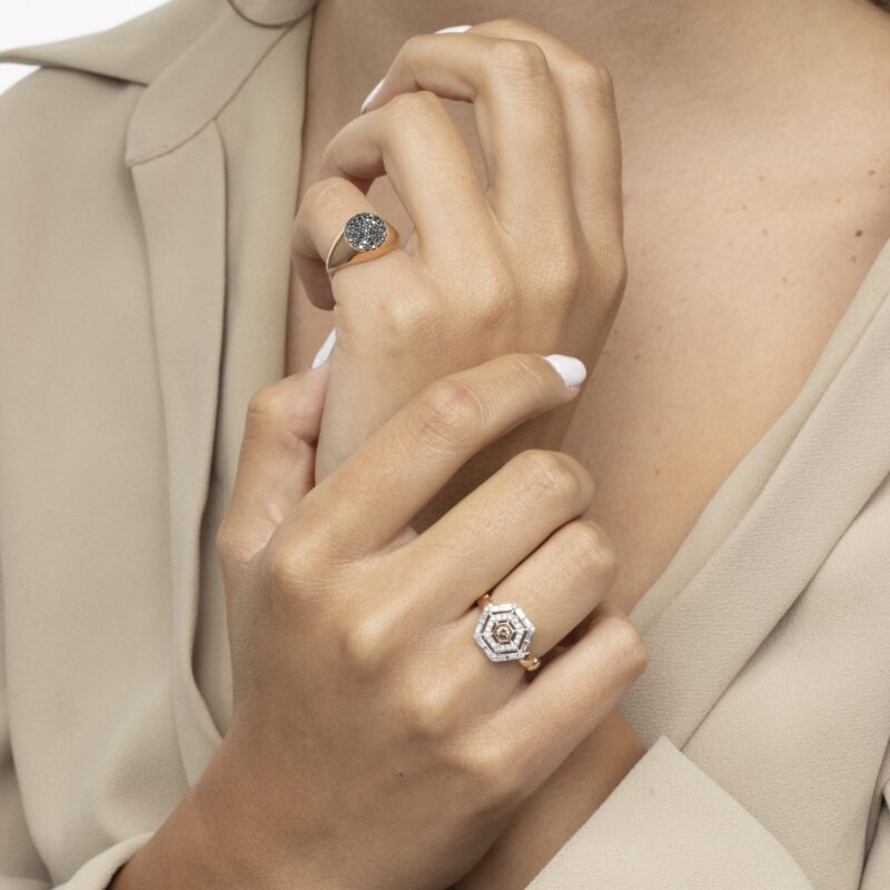 Daily Dazzle  Diamond Ring with Baguette and Fancy Diamond - Image 2