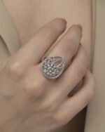 Classic Diamond Ring with Marquise Diamond - Image 2