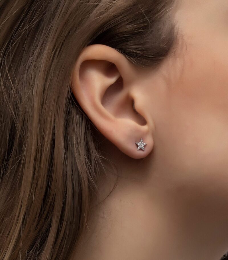 Daily Dazzle Star Diamond Earrings - Image 3