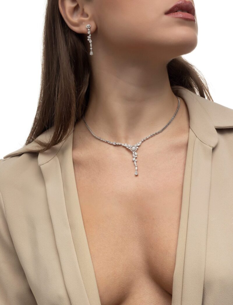 Bridal Diamond Necklace - Image 3