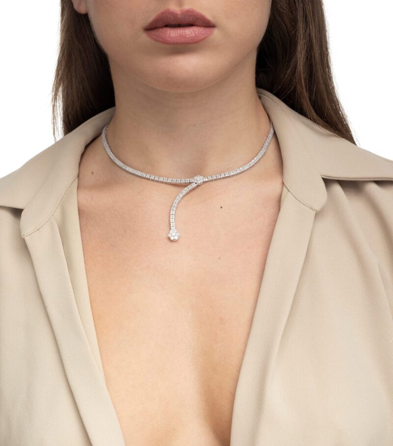 Bridal Diamond Necklace - Image 3