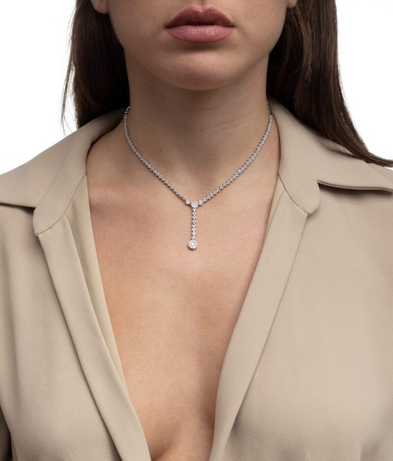Bridal Diamond Necklace - Image 2