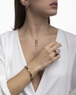 Daily Dazzle Earrings with Multicolor stones - Image 2