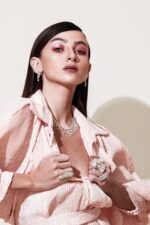 Classic Diamond Necklace with Pear and Baguette - Image 3