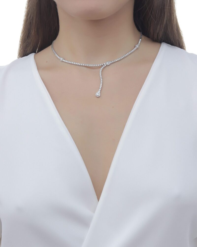Bridal Diamond Necklace - Image 2