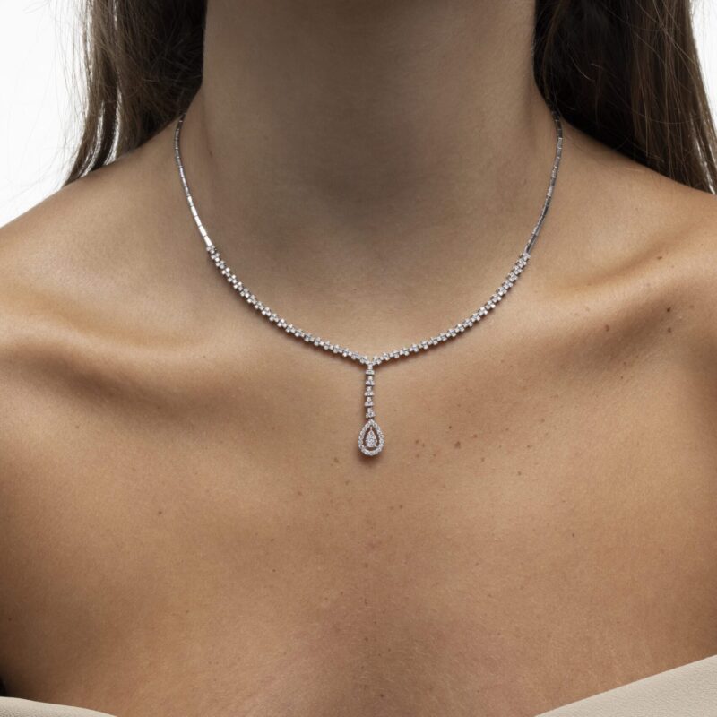 Bridal Diamond Necklace - Image 2