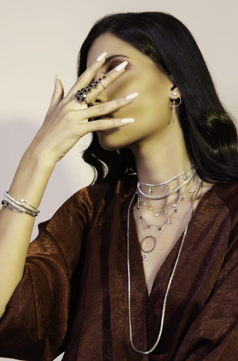Daily Dazzle Fancy Diamond Necklace with Ruby - Image 3