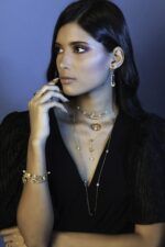 Lotus Diamond Necklace with Fancy Diamond - Image 3