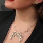 Fairy Taile Diamond Necklace Wings with Marquise - Image 2