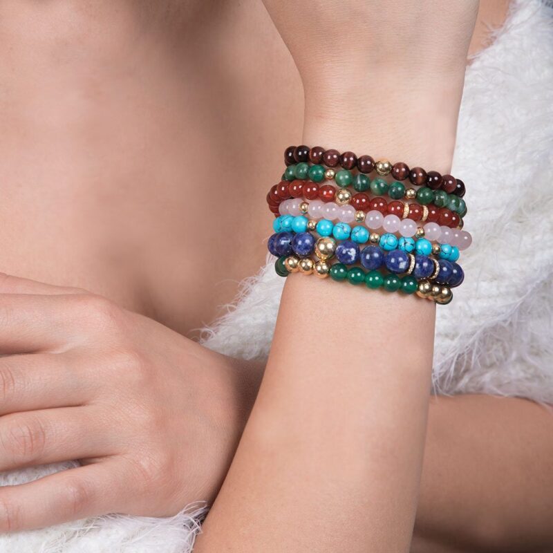 Daily Dazzle Diamond Bracelet with Precious Beads - Image 3