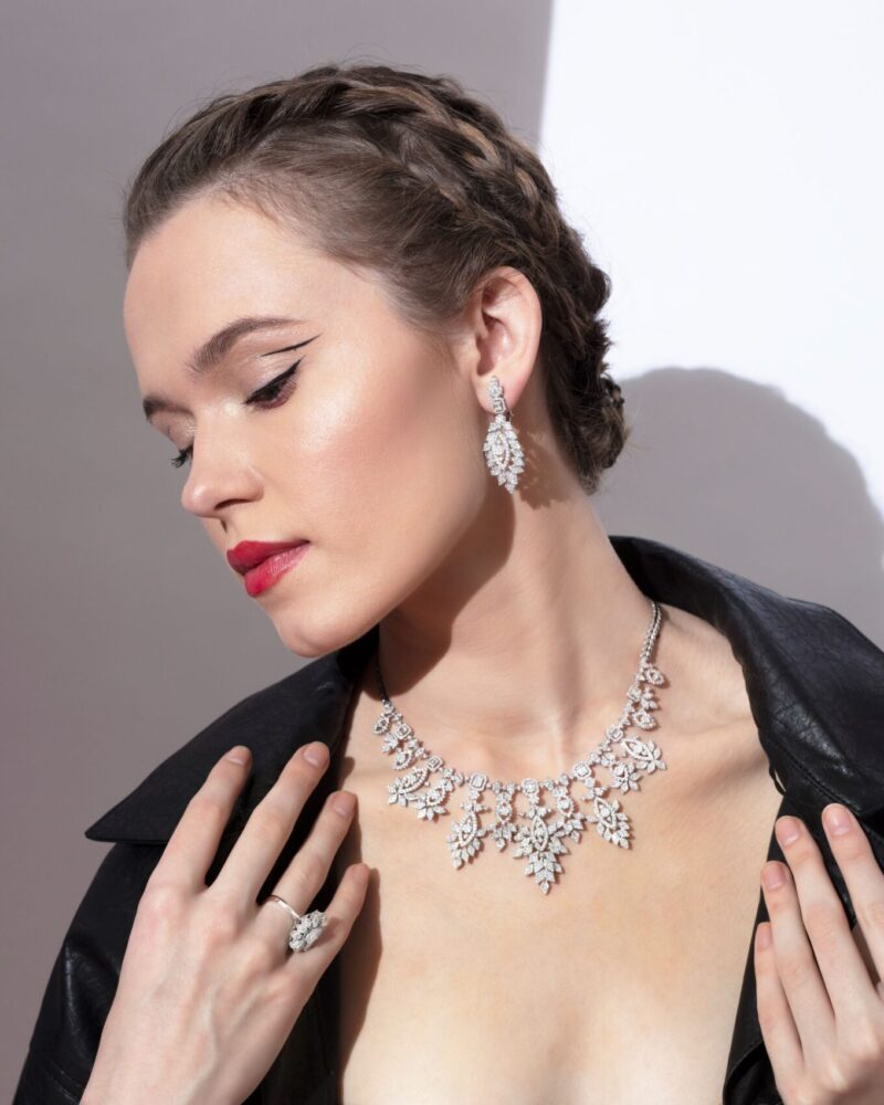 Bridal Diamond Earrings - Image 2