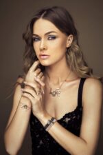 Emblem Love Bracelet with Black Diamond and Stainless - Image 3