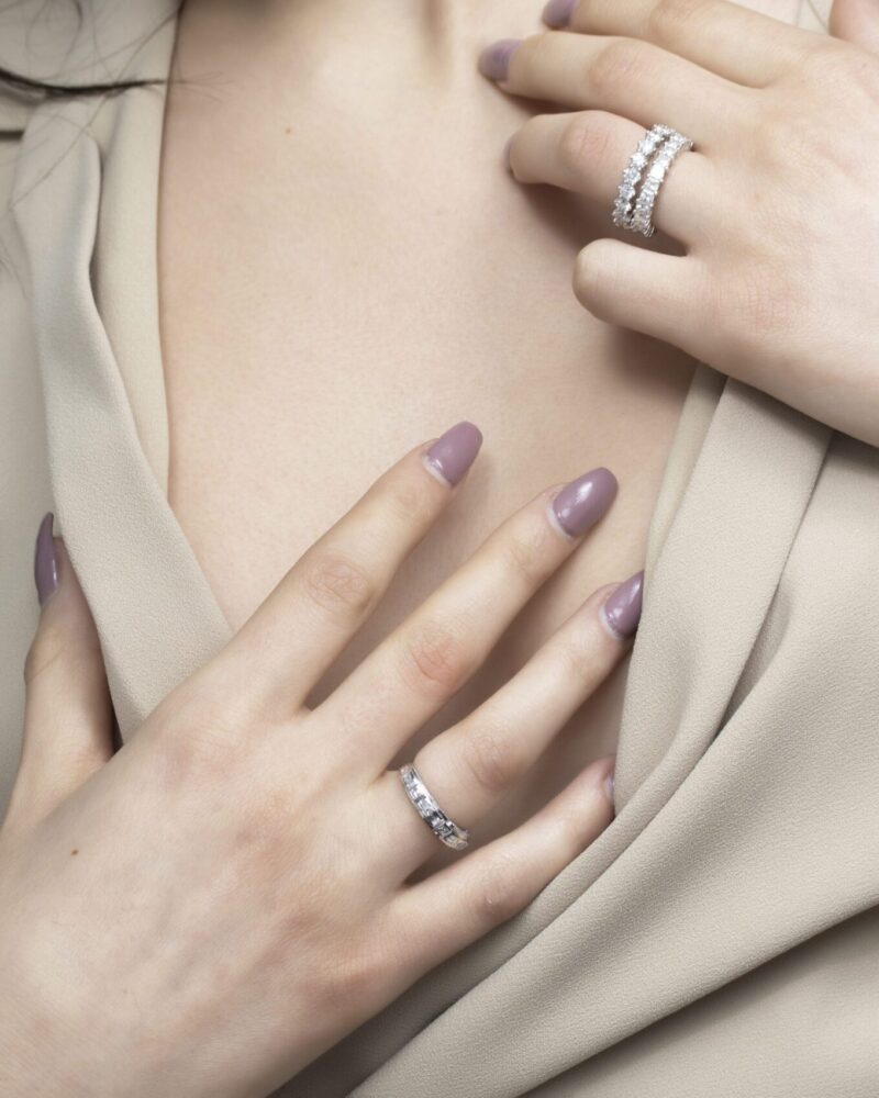 Daily Dazzle Diamond Ring with Baguette - Image 2