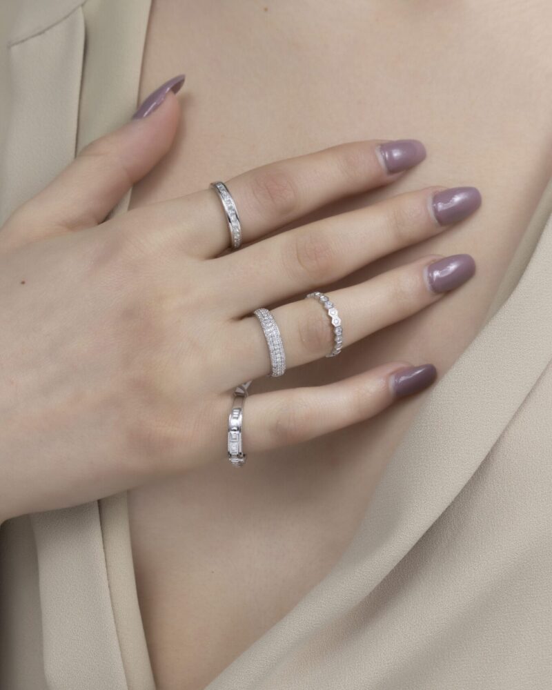Daily Dazzle Diamond Ring with Baguette - Image 3