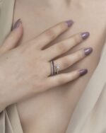 Classic Diamond Ring with Fancy Black Diamond - Image 2