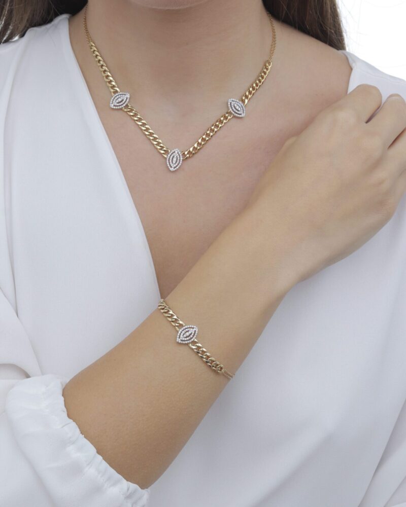 Chain Diamond Necklace - Image 2