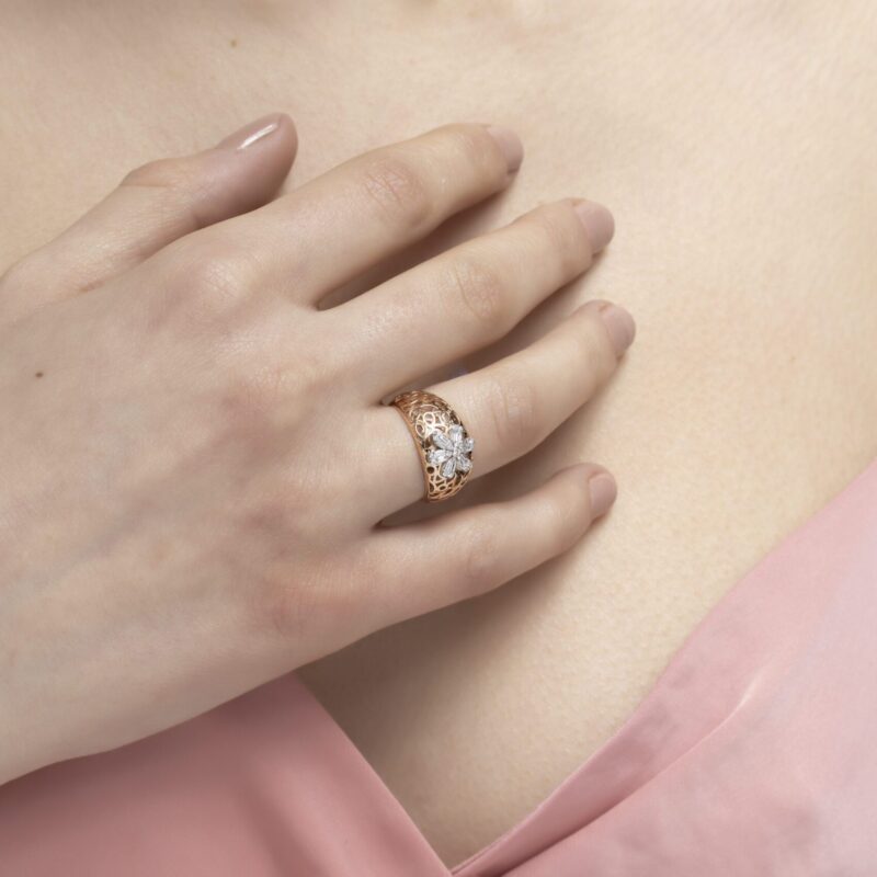 Daily Dazzle Diamond Ring with Baguette Diamond - Image 2