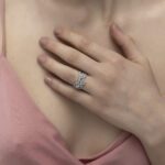 Classic Diamond Ring with Baguette  Pear and Marquise - Image 2
