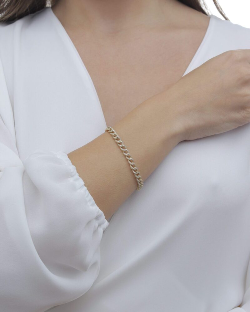 Chain Diamond Bracelet - Image 2