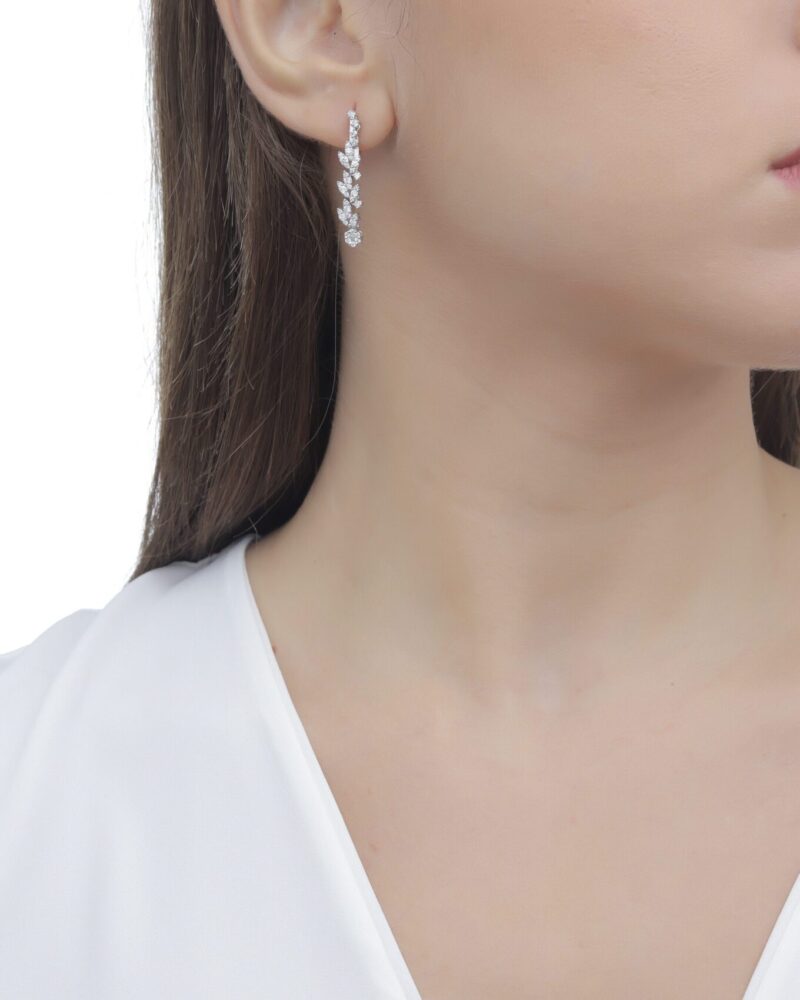Classic Diamond Earrings - Image 3
