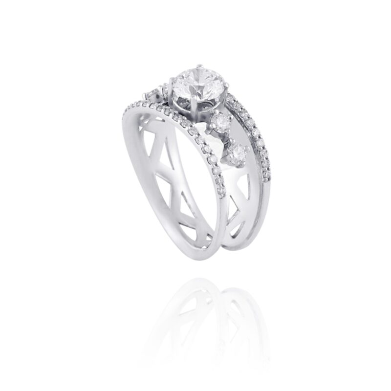 Solitaire Diamond Engagement Ring - Image 3