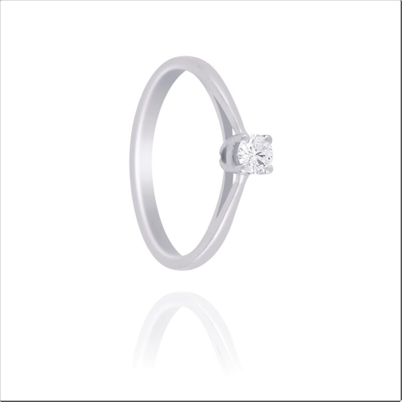 Solitaire Diamond Engagement Ring - Image 3