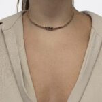 Daily Dazzle Diamond Choker Necklace with Brown Diamond - Image 2