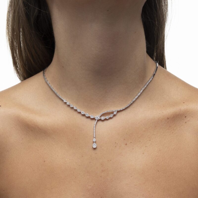 Bridal Diamond Necklace - Image 2