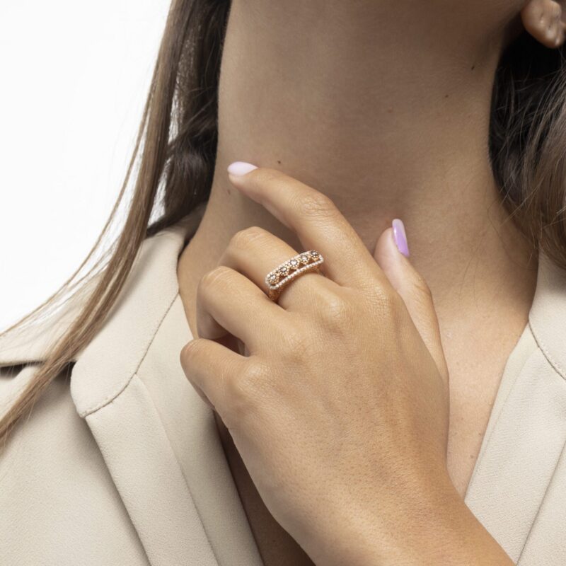 Daily Dazzle Diamond Ring with Fancy Brown Diamond - Image 3