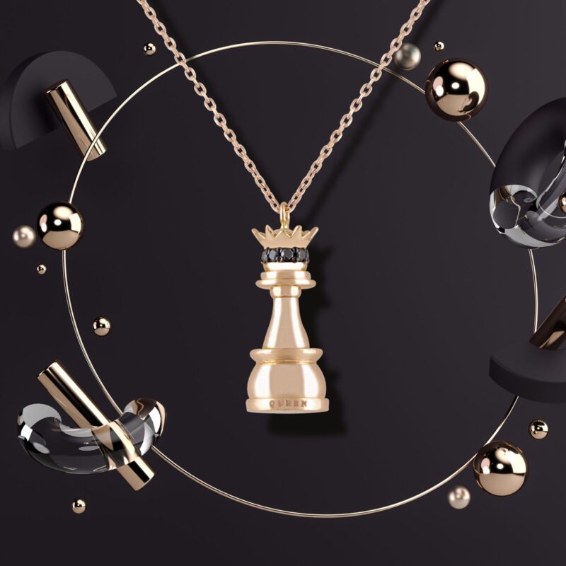 Chess Diamond Necklace - Image 3
