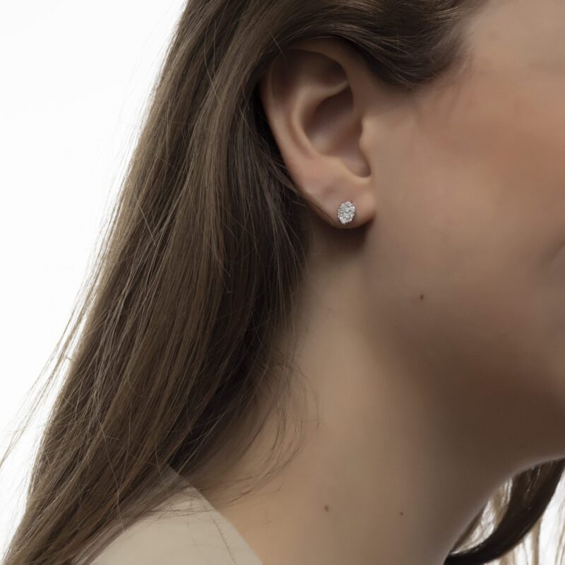 Classic Diamond Earrings - Image 2