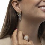 Classic Diamond Ring with Precious Yellow Stones - Image 3