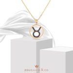 Zodiac Black Diamond Necklace Taurus - Image 2