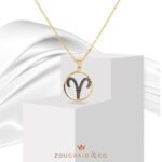 Zodiac Black Diamond Necklace  Aries - Image 3