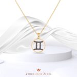 Zodiac Black Diamond Necklace Gemini - Image 2