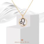 Zodiac Black Diamond Necklace Leo - Image 3